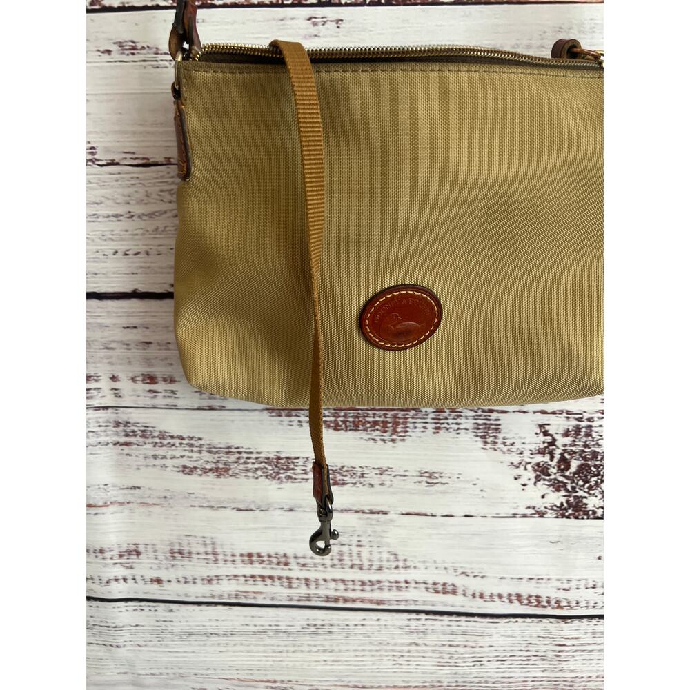 Dooney & Bourke Canvas Crossbody Pouchette Kahki - Picture 12 of 15
